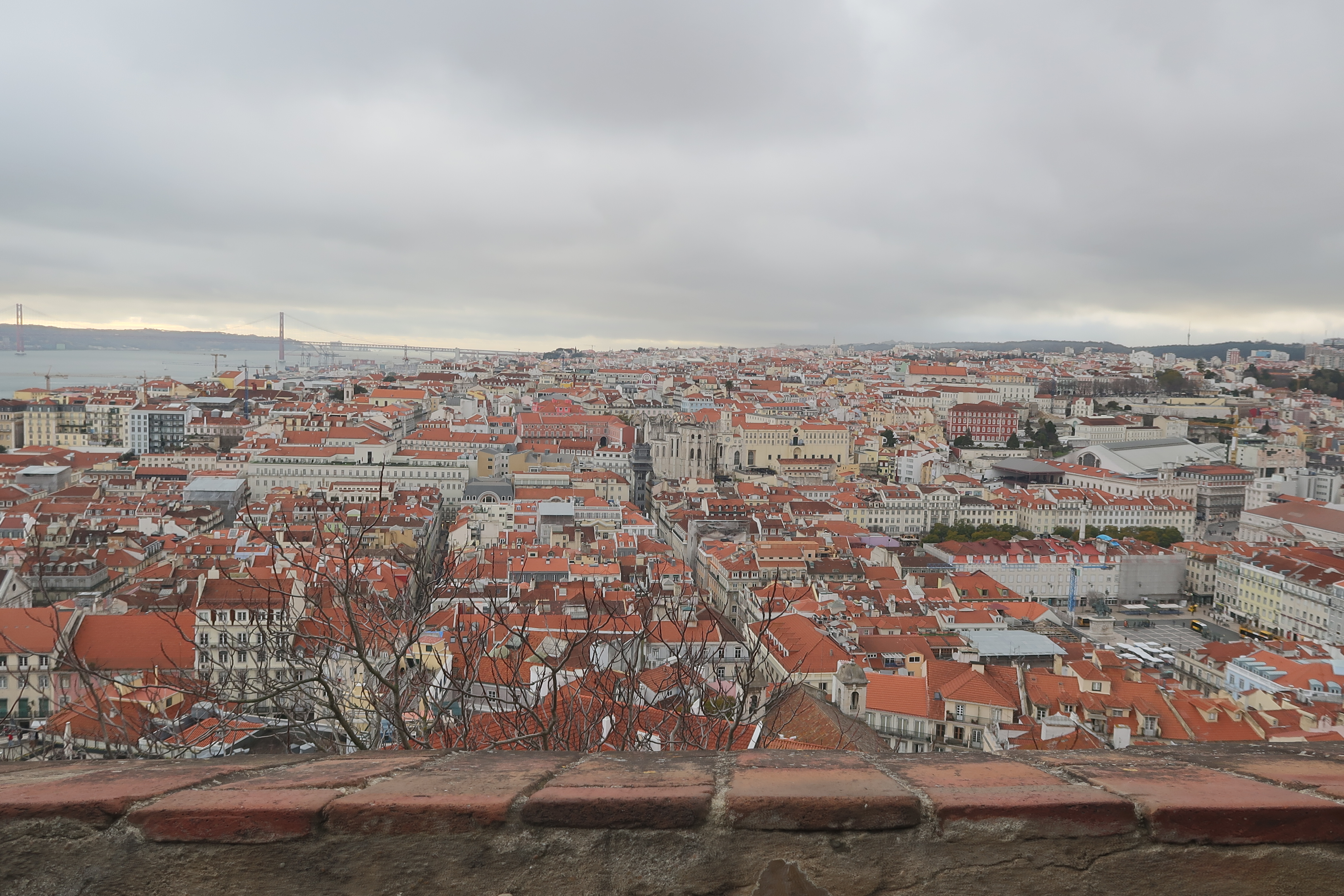 Lisbon view from castle.